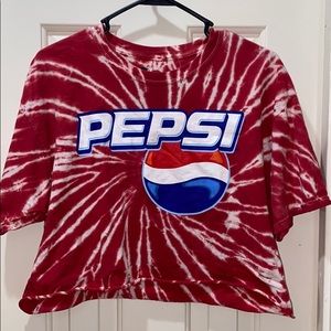 Tie-Dye Pepsi crop top